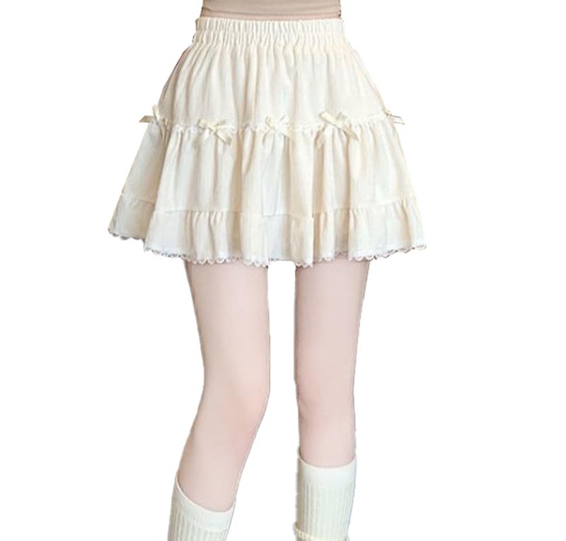 Amazon.com: Cute Clad Women Kawaii Y2k Lolita Mini Skirt Sweet